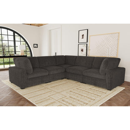 Esprit - 5 Piece Modular Set - Grand Cord Charcoal