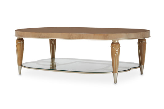 Villa Cherie - Oval Cocktail Table - Caramel
