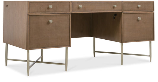Sonnet - Sonnet Executive Desk - Dark Gray