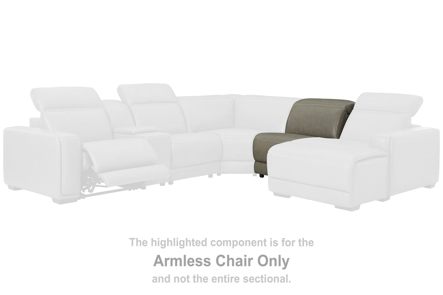 Correze - Armless Chair - Gray
