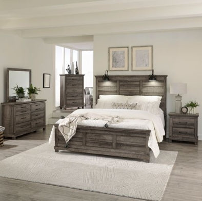 Liberty Furniture Lakeside Haven King Panel Bed in Brownstone