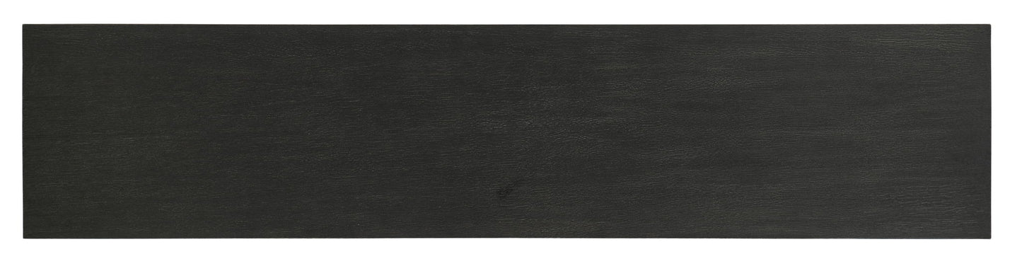 Melange - Summit Gorge Entertainment Console - Black / Pearl Silver