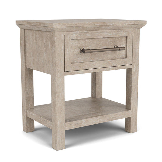 Bennett - One Drawer Nightstand - Frosted Gray