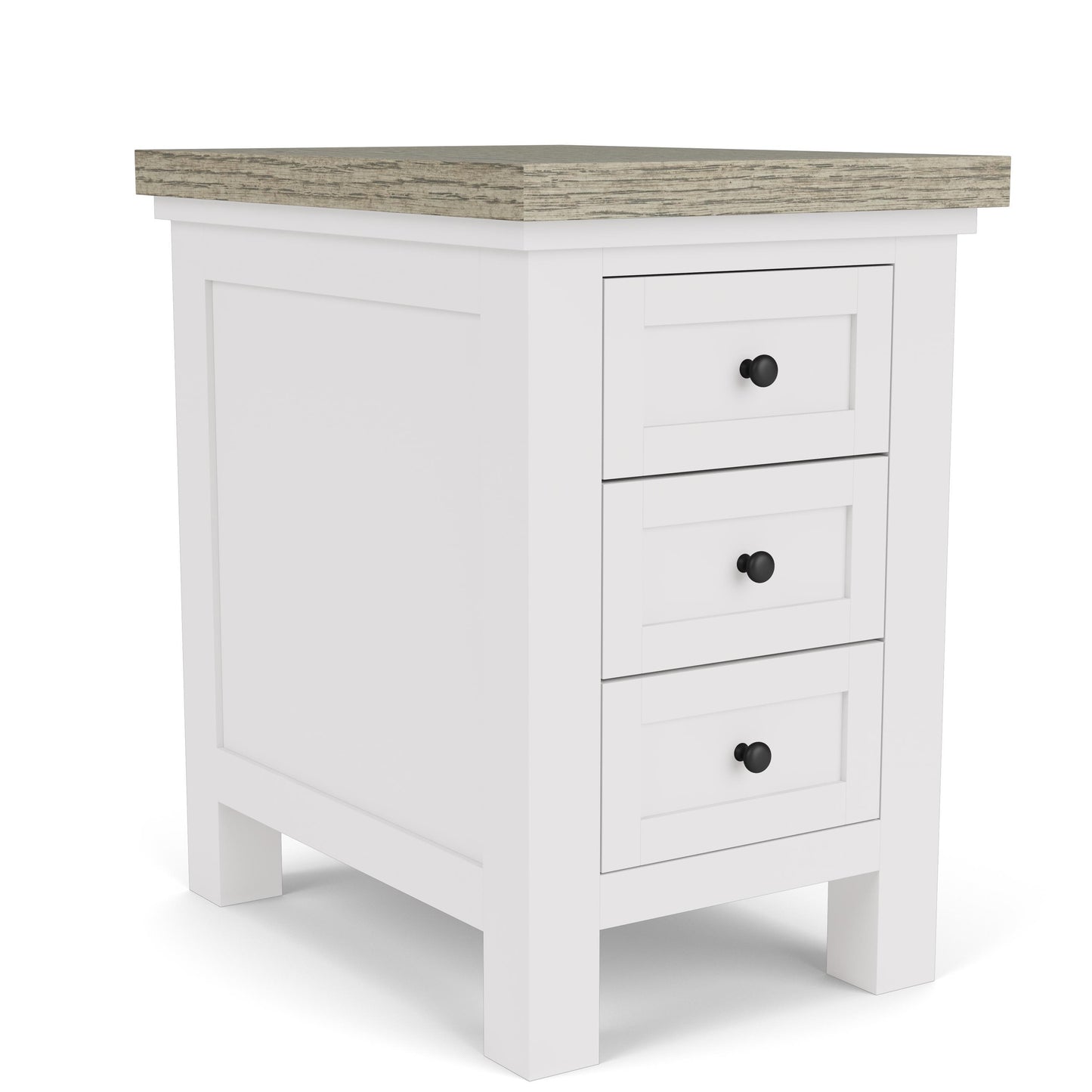 Cora - Chairside Table - Cloud / Fog