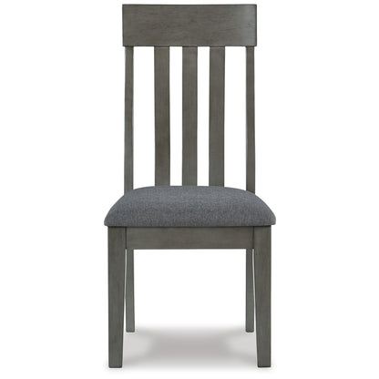 Hallanden - Dining UPH Side Chair (Set of 2) - Black / Gray