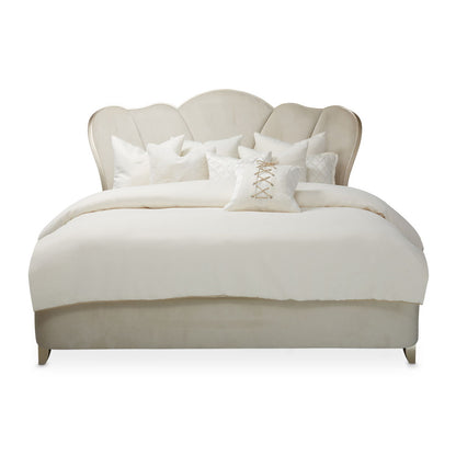 Villa Cherie - Channel Tufted Bed - Caramel