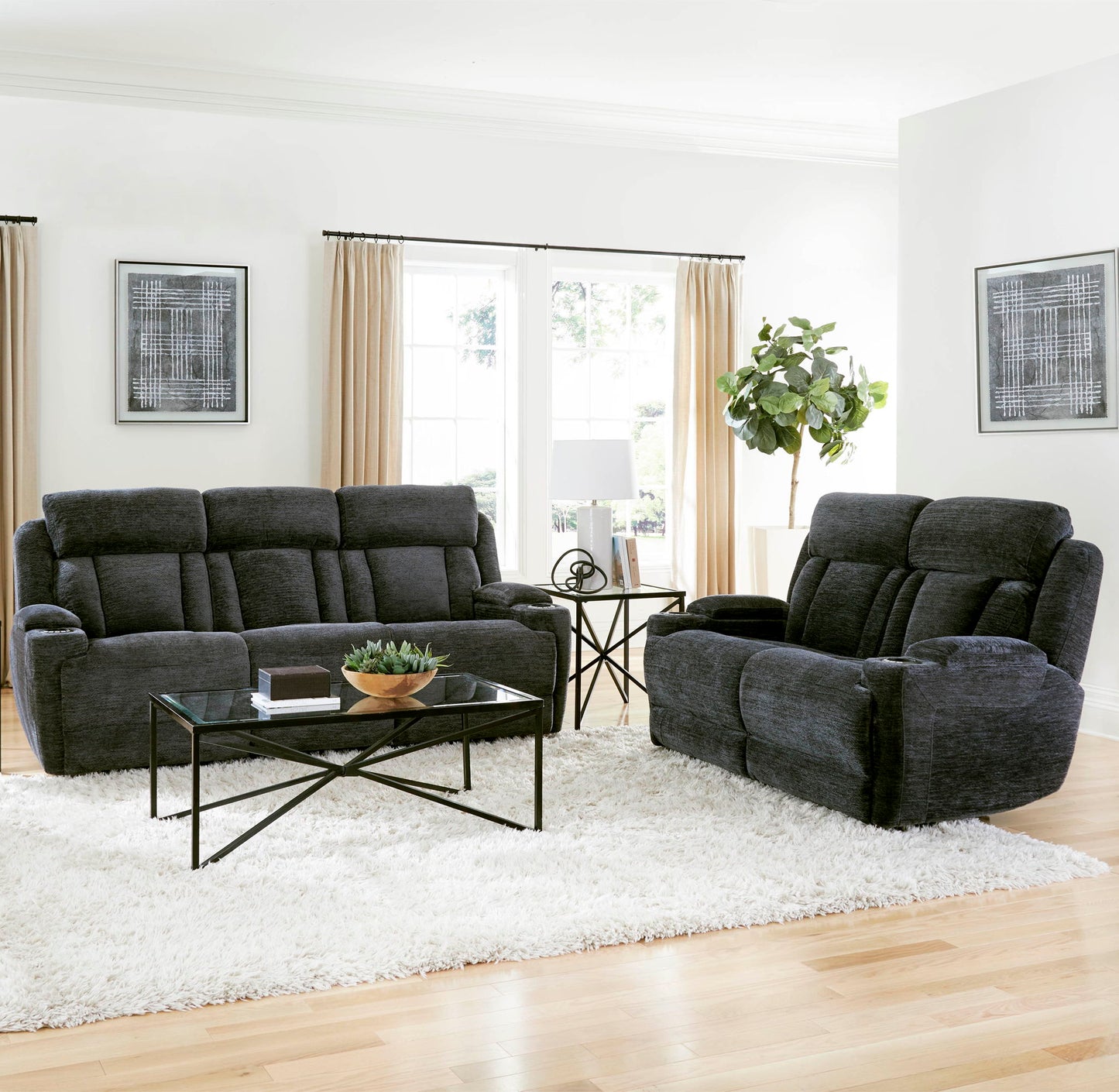 Dalton - Power Drop Down Console Sofa