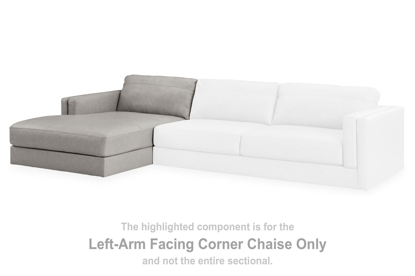 Amiata - Laf Corner Chaise - Glacier