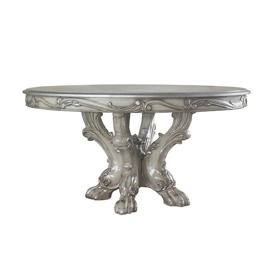 Dresden - Round Pedestal Dining Table - Vintage Bone White