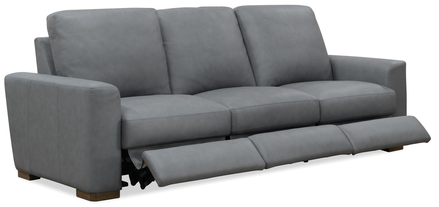 MS - Optimus Three Seat Power Sofa - Dark Gray