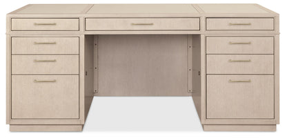 Marlowe - Executive Desk - Polished Limestone