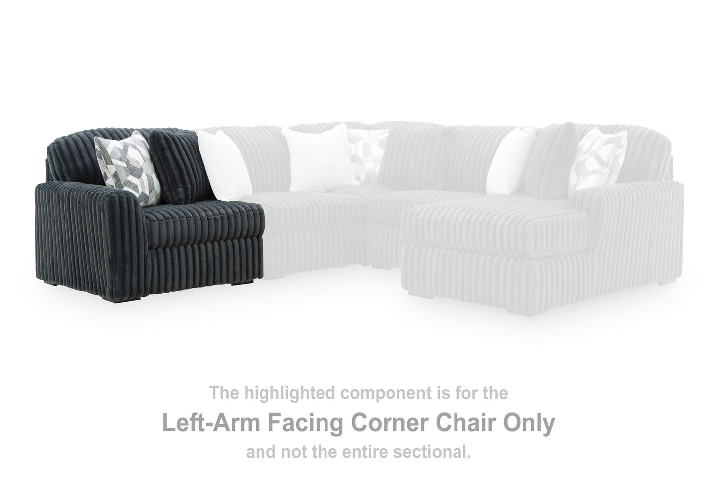 Midnight-Madness - LAF Corner Chair - Gunmetal
