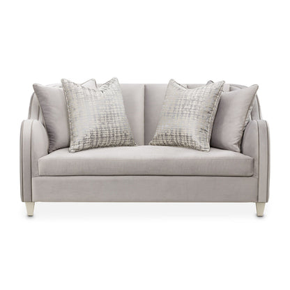 Roxbury Park - Velvet Loveseat - Steel/Slate
