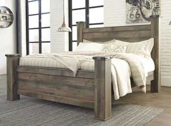Trinell - King Poster Rails - Brown
