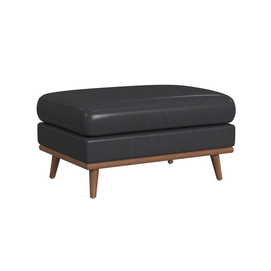 Horizon - Ottoman With Wood Base