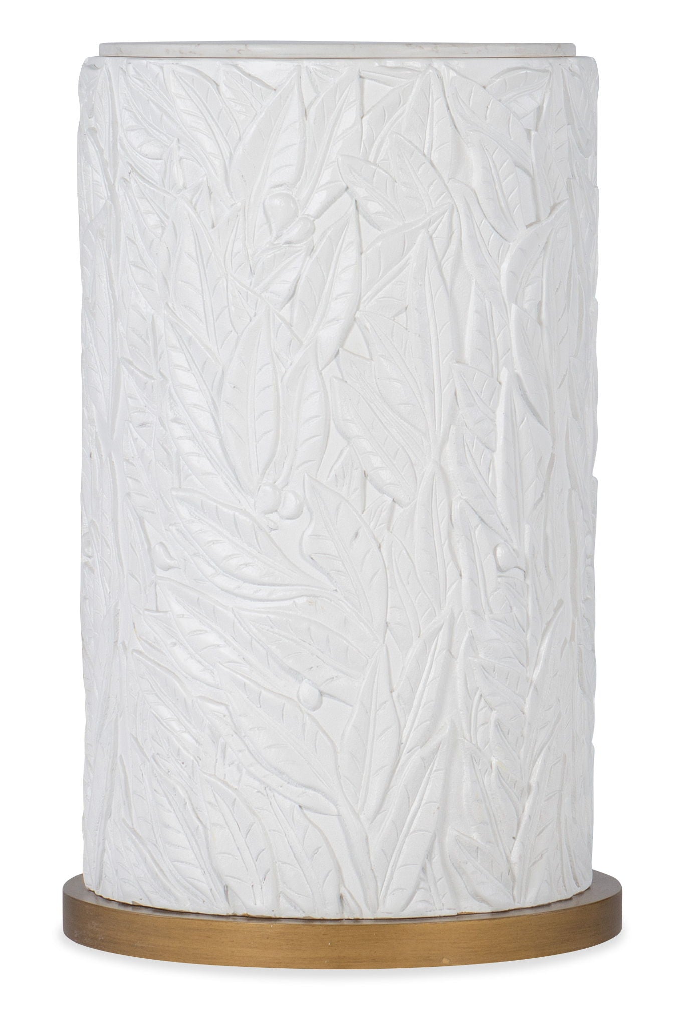 Melange - Be-Leaf In Me Accent Table - White