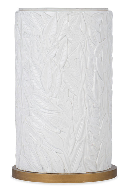 Melange - Be-Leaf In Me Accent Table - White