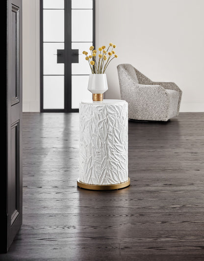 Melange - Be-Leaf In Me Accent Table - White