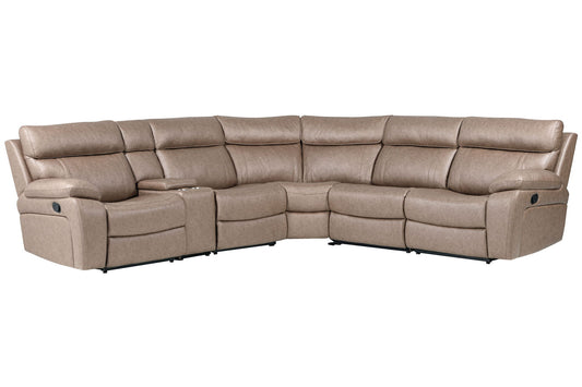 Theon - Modular Manual Reclining Sectional And Entertainment Console