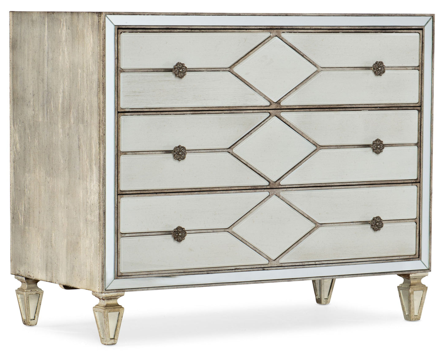 Sanctuary 2 - Queen Of Diamonds Bachelorette Chest - Light Brown / Pearl Silver