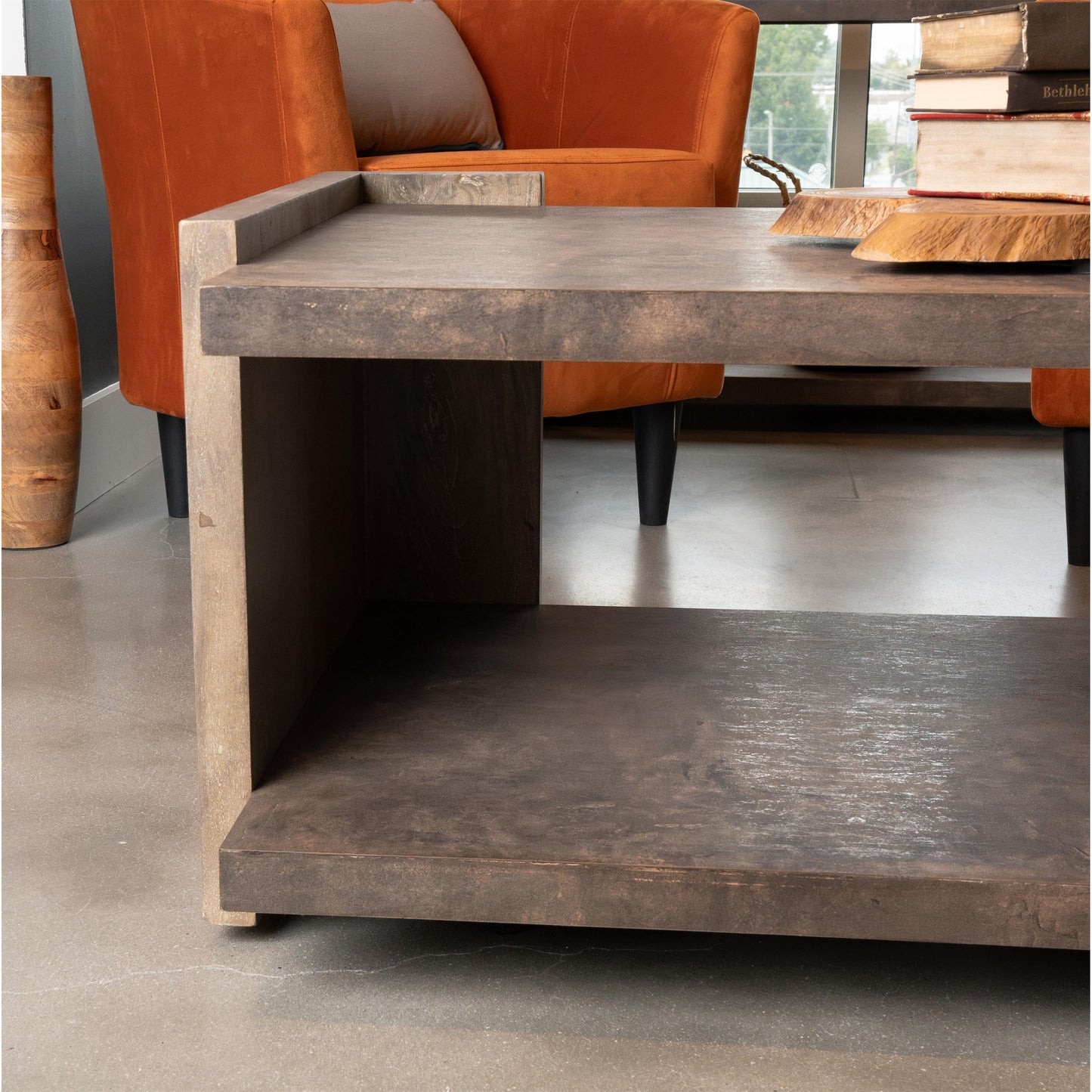 Trenton - Rectangular Coffee Table - Dark Brown