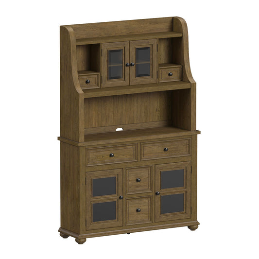 Heritage & Home - Buffet And Hutch - Oak Brown