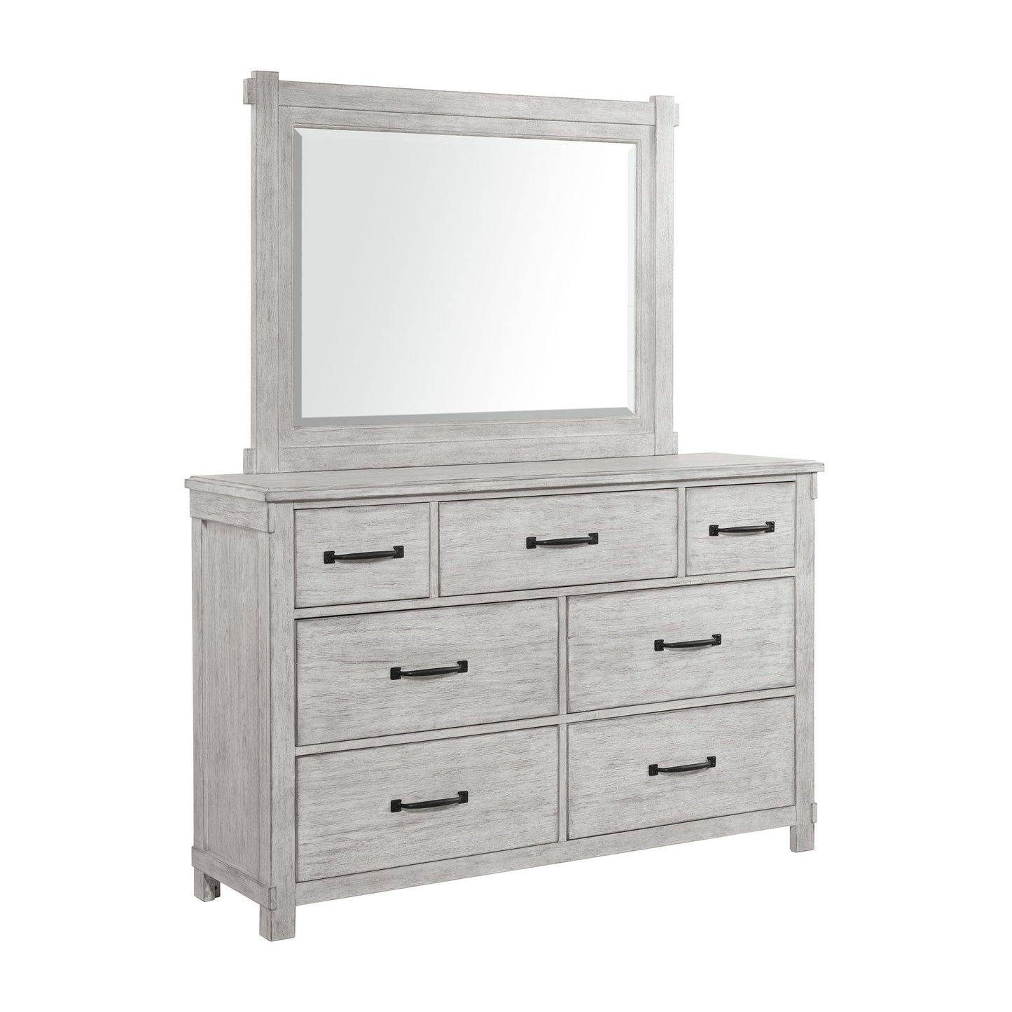 Scott - 7-Drawer Dresser With Mirror Set