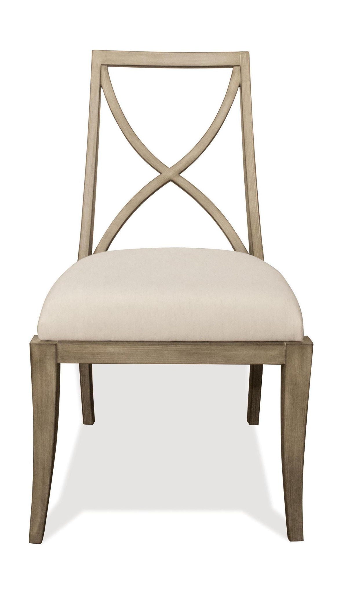 Sophie - X - Back Upholstered Side Chair (Set of 2) - Natural