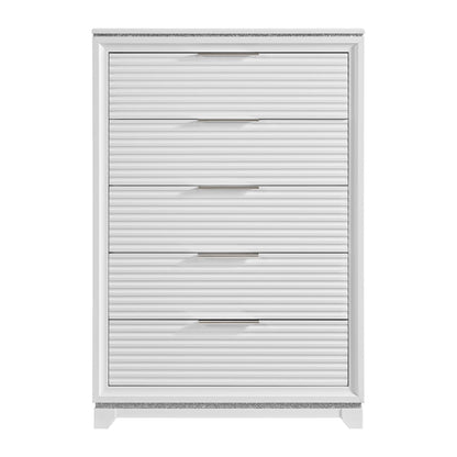 Denmark - 5-Drawer Chest - White