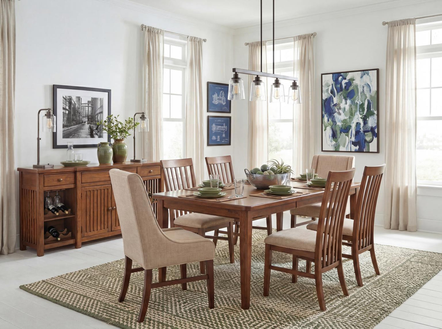 Langley - Leg Table - Tawny Brown