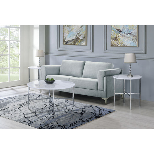Cyrus - 3 Piece Occasional Table Set - Chrome