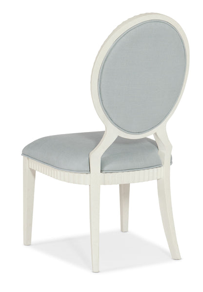 Serenity - Martinique Side Chair (Set of 2) - White / Pearl Silver