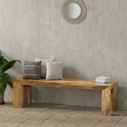Crossings - Downtown Dining Bench - Amber