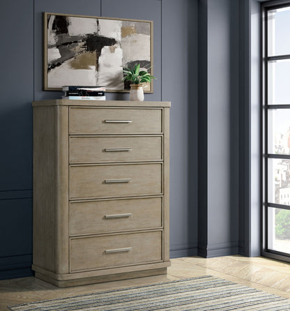 Pasadena - 5 Drawer Chest - Light Brown