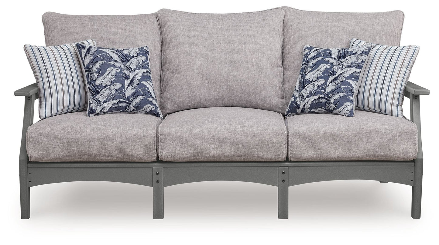 Cove Beach - Sofa With Cushion - Gray