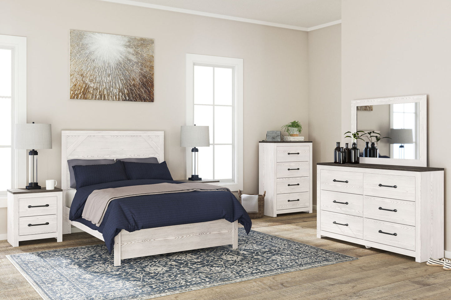 Gerridan - Full Panel Rails - White / Gray