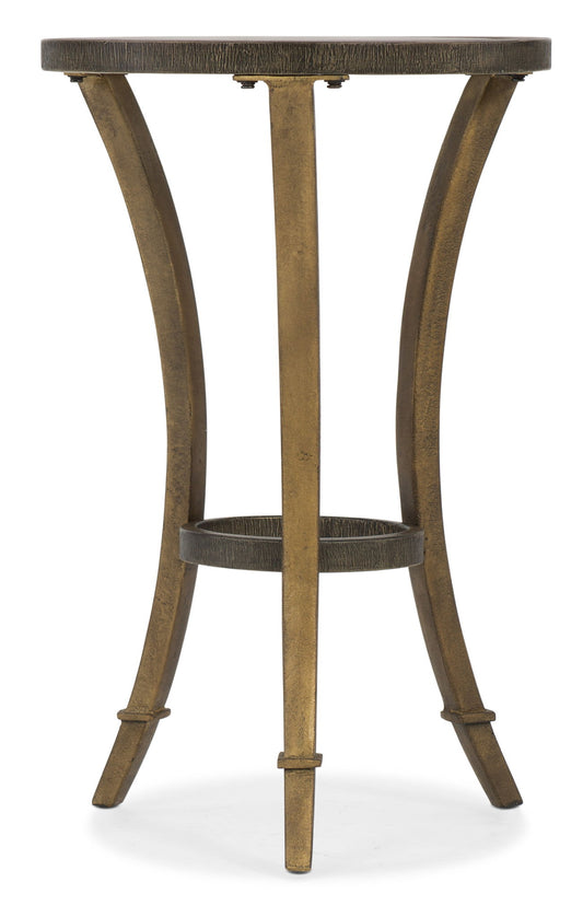 Commerce And Market - Round Accent Martini Table - Dark Brown
