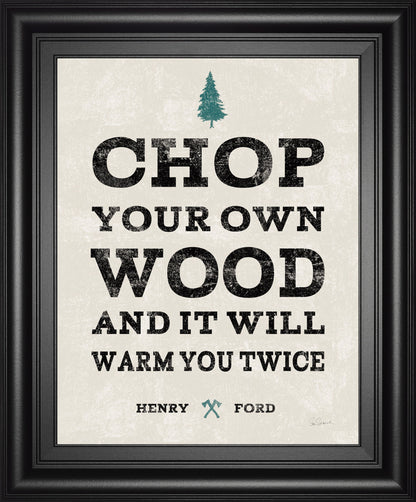 Cabin Life II By Sue Schlabach - Framed Print Wall Art - Pearl Silver