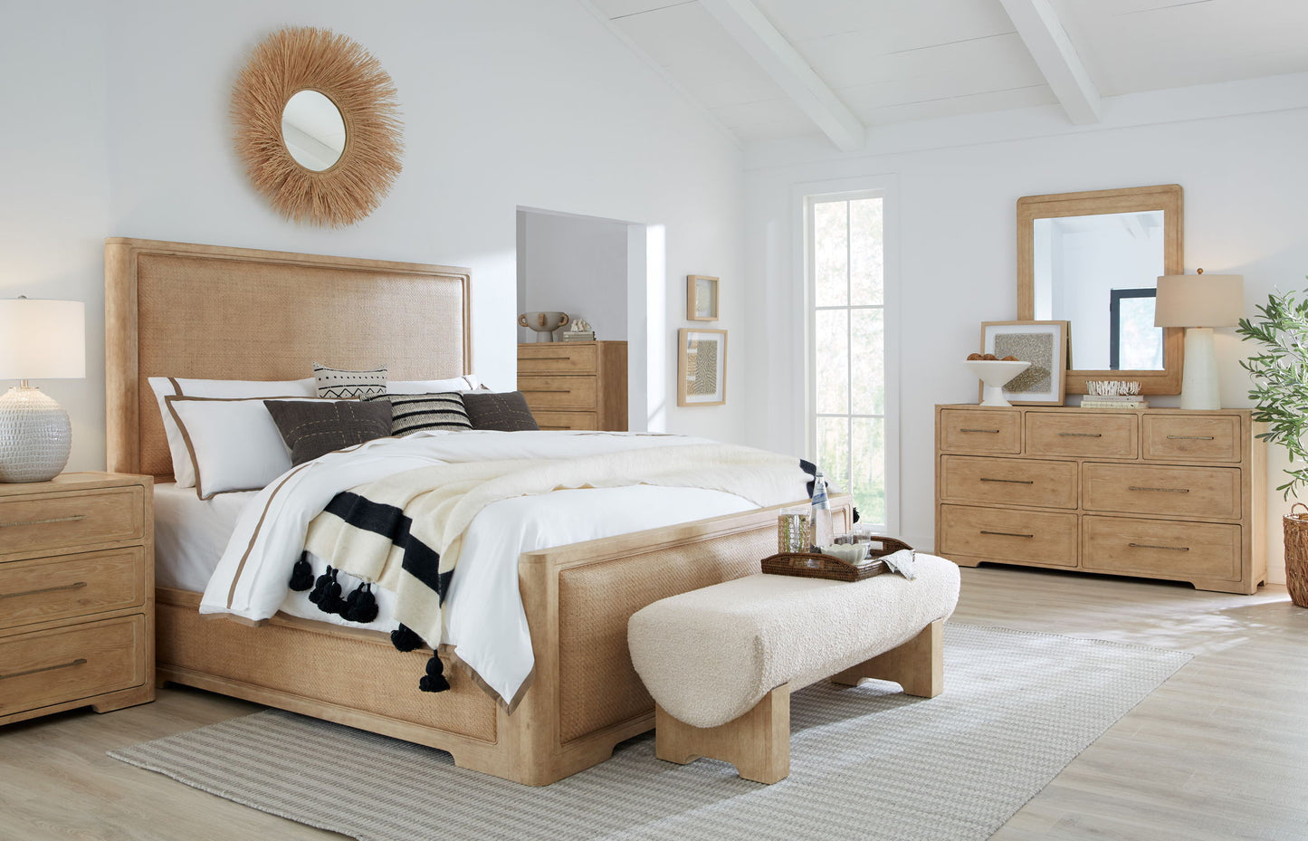 Retreat - Landscape Mirror - Beige