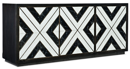 Sanctuary 2 - Noir Et Blanc Entertainment Console