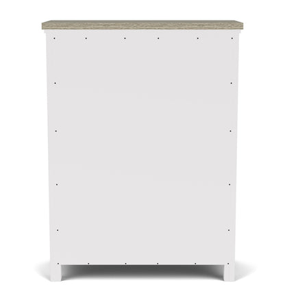 Cora - Five Drawer Chest - White