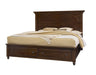 Vaughan Bassett Vista King Mansion Storage Bed in Warm Cherry image