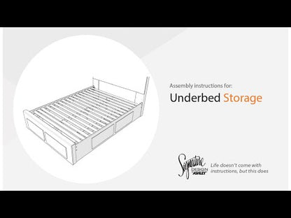 Hyanna - Twin/Full Under Bed Storage - Tan