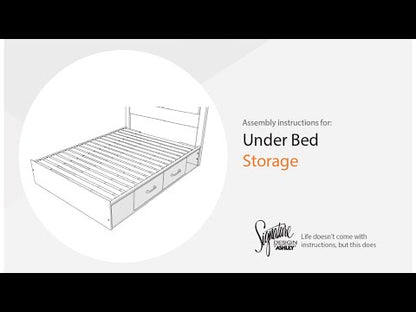 Drystan - Queen/King Under Bed Storage - Brown / Beige