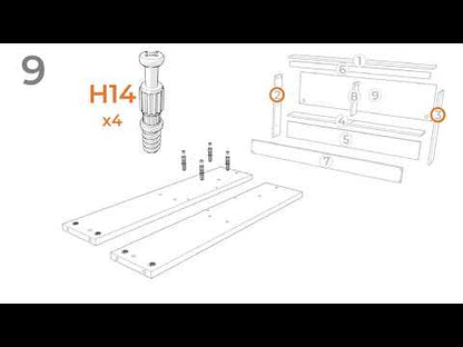 Deanlow - Full Bookcase Storage with End Panel - Honey