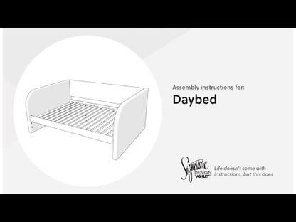 Arloster - Twin Upholstered Daybed Side Panels - White