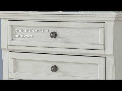 Robbinsdale - Full Sleigh Headboard - Antique White