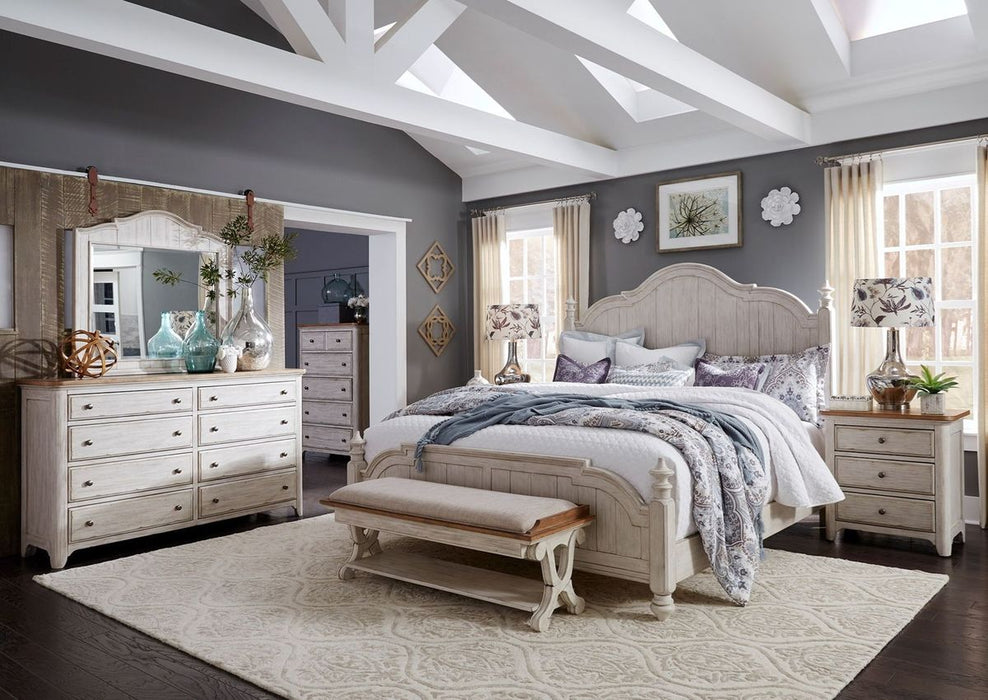 Liberty Furniture Farmhouse Reimagined Drawer Chest in Antique White