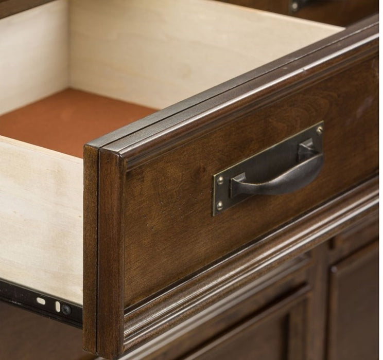 Liberty Furniture Saddlebrook 9 Drawer Dresser in Tobacco Brown