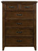 Liberty Furniture Saddlebrook 6 Drawer Chest in Tobacco Brown image
